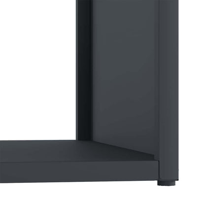 vidaXL Firewood Rack Anthracite 40x40x40 cm Cold-rolled steel