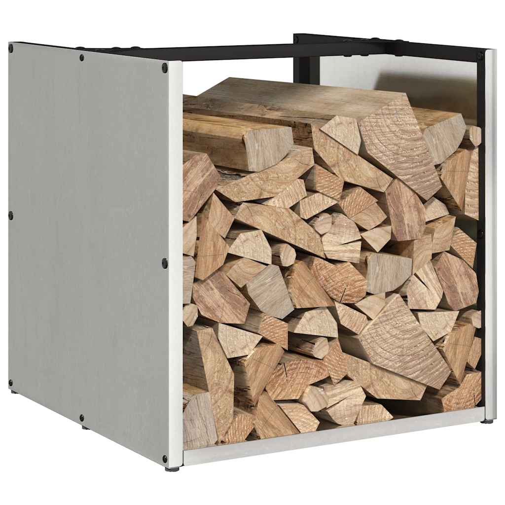 vidaXL Firewood Rack 40x40x40 cm Stainless Steel