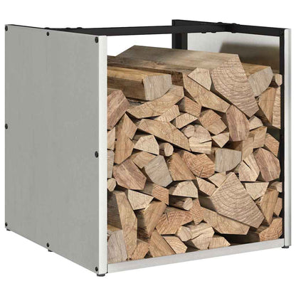 vidaXL Firewood Rack 40x40x40 cm Stainless Steel