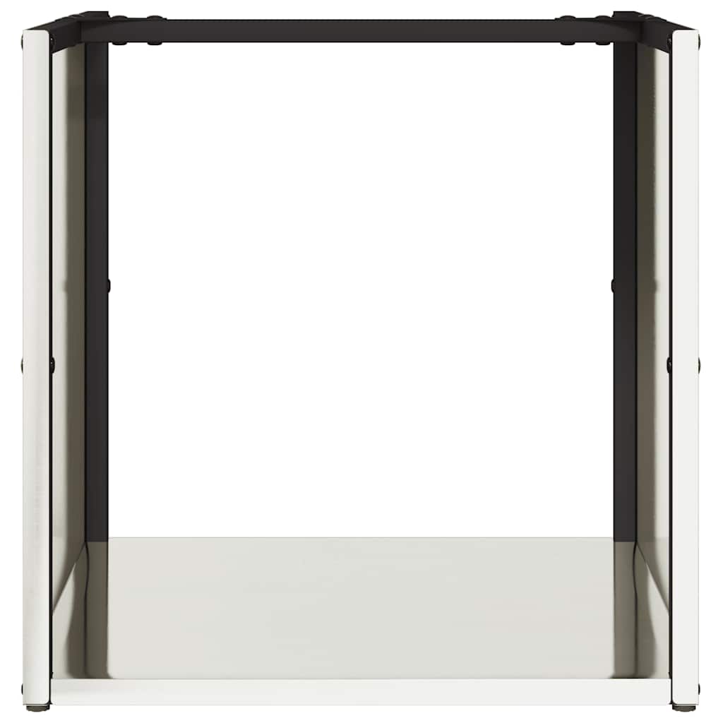 vidaXL Firewood Rack 40x40x40 cm Stainless Steel