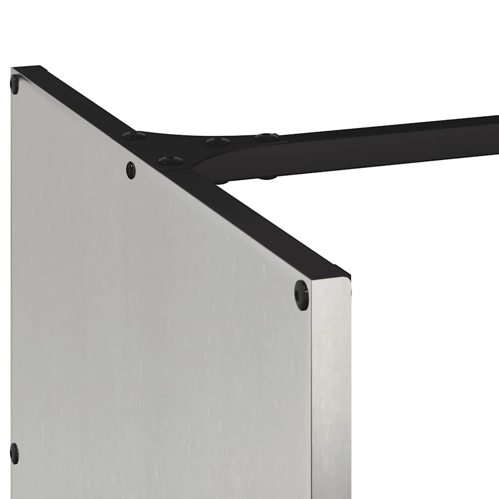 vidaXL Firewood Rack 40x40x40 cm Stainless Steel