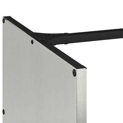 vidaXL Firewood Rack 40x40x40 cm Stainless Steel
