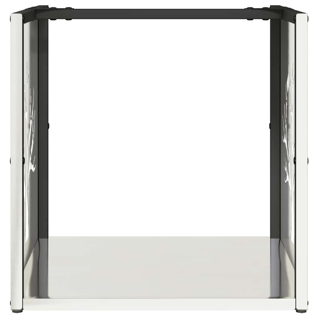 vidaXL Firewood Rack 40x40x40 cm Stainless Steel