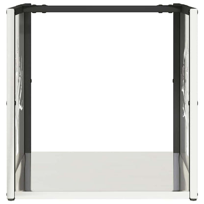 vidaXL Firewood Rack 40x40x40 cm Stainless Steel