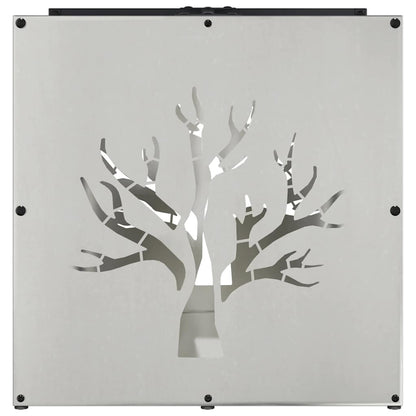 vidaXL Firewood Rack 40x40x40 cm Stainless Steel