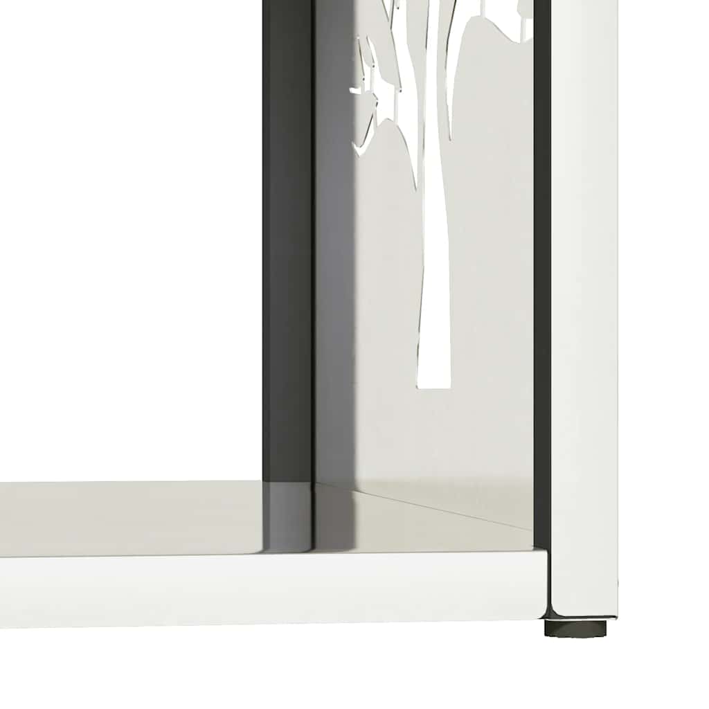 vidaXL Firewood Rack 40x40x40 cm Stainless Steel