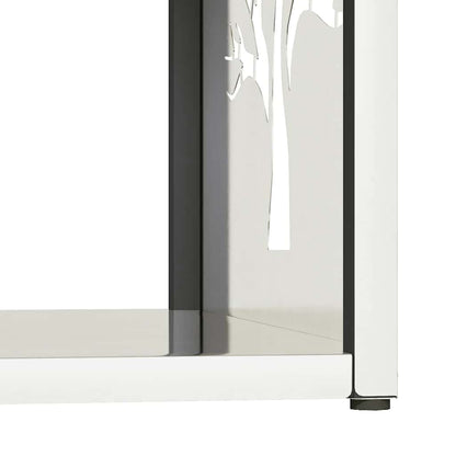 vidaXL Firewood Rack 40x40x40 cm Stainless Steel