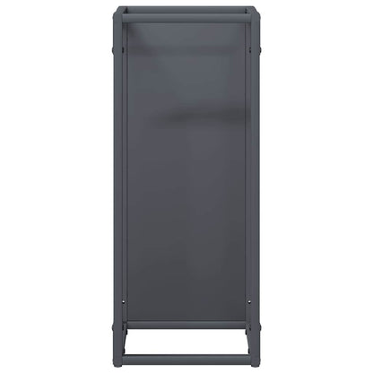 vidaXL Firewood Rack Anthracite 25x25x60 cm Cold-rolled steel