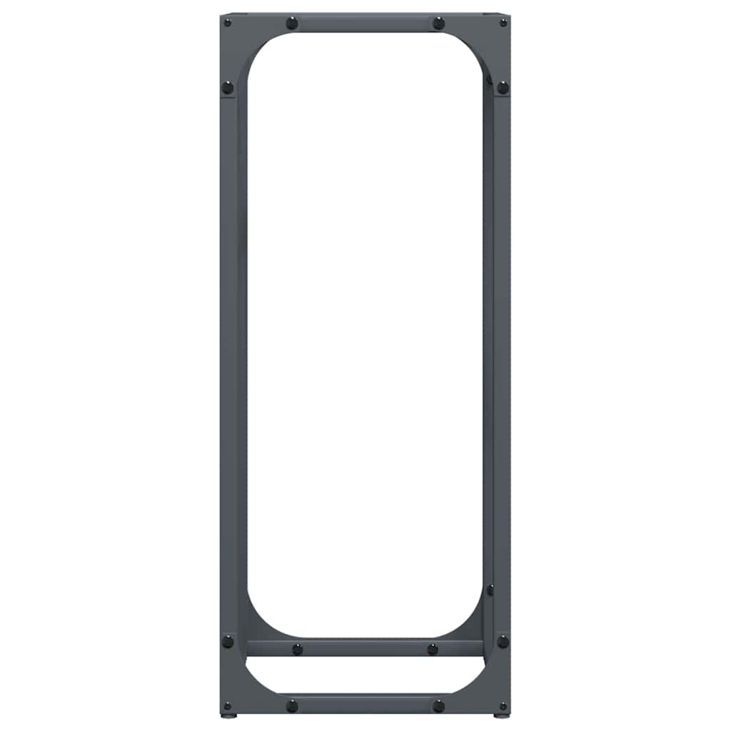 vidaXL Firewood Rack Anthracite 25x25x60 cm Cold-rolled steel