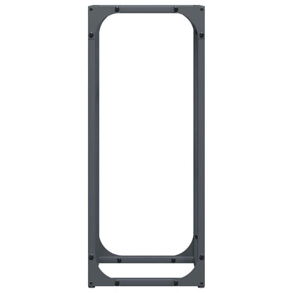 vidaXL Firewood Rack Anthracite 25x25x60 cm Cold-rolled steel