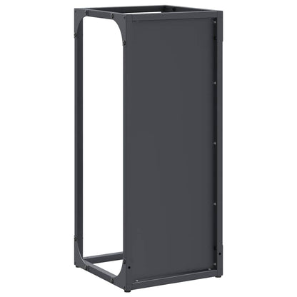 vidaXL Firewood Rack Anthracite 25x25x60 cm Cold-rolled steel
