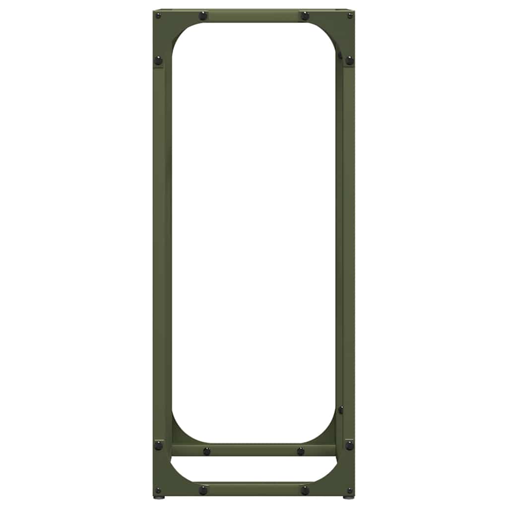 vidaXL Firewood Rack Olive Green 25x25x60 cm Cold-rolled steel