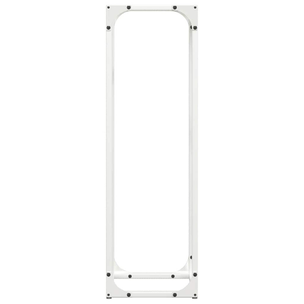 vidaXL Firewood Rack White 25x25x80 cm Cold-rolled steel