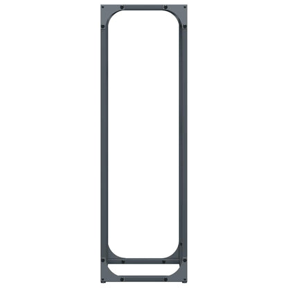 vidaXL Firewood Rack Anthracite 25x25x80 cm Cold-rolled steel
