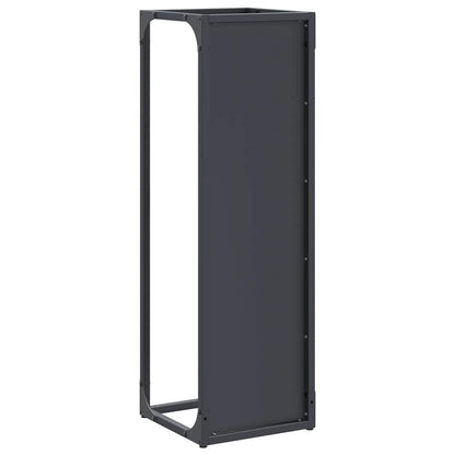 vidaXL Firewood Rack Anthracite 25x25x80 cm Cold-rolled steel