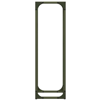 vidaXL Firewood Rack Olive Green 25x25x80 cm Cold-rolled steel