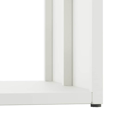 vidaXL Firewood Rack White 40x40x40 cm Cold-rolled steel