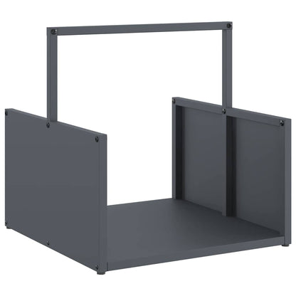 vidaXL Firewood Rack Anthracite 40x40x40 cm Cold-rolled steel