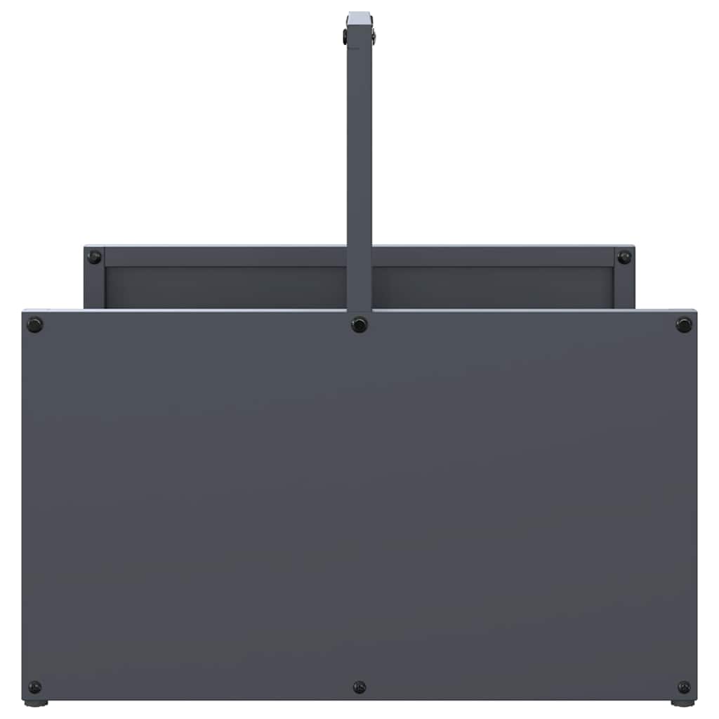 vidaXL Firewood Rack Anthracite 40x40x40 cm Cold-rolled steel