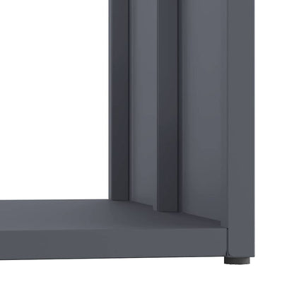 vidaXL Firewood Rack Anthracite 40x40x40 cm Cold-rolled steel