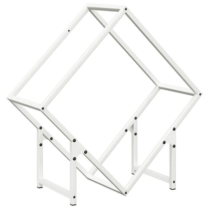 vidaXL Firewood Rack White 60x25x60 cm Cold-rolled steel