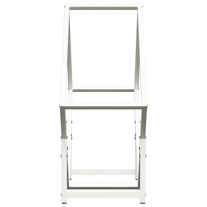 vidaXL Firewood Rack White 60x25x60 cm Cold-rolled steel
