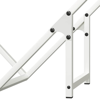 vidaXL Firewood Rack White 60x25x60 cm Cold-rolled steel