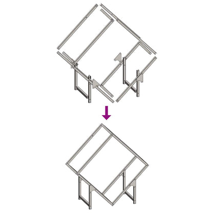 vidaXL Firewood Rack White 60x25x60 cm Cold-rolled steel