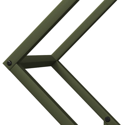 vidaXL Firewood Rack Olive Green 60x25x60 cm Cold-rolled steel