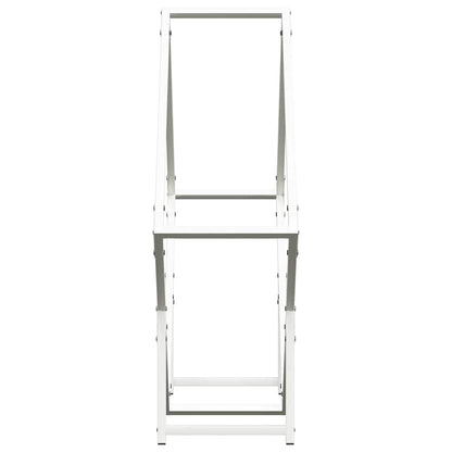 vidaXL Firewood Rack White 80x25x80 cm Cold-rolled steel