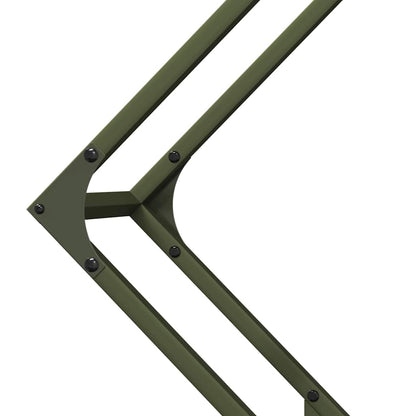 vidaXL Firewood Rack Olive Green 80x25x80 cm Cold-rolled steel