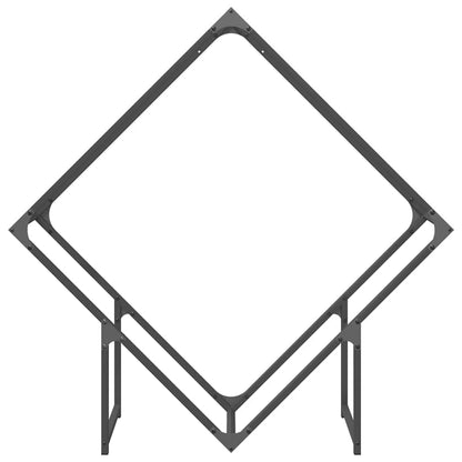 vidaXL Firewood Rack Black 100x25x100 cm Cold-rolled steel