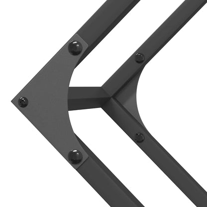 vidaXL Firewood Rack Black 100x25x100 cm Cold-rolled steel