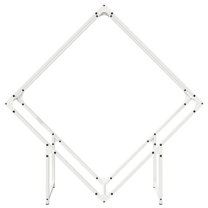 vidaXL Firewood Rack White 100x25x100 cm Cold-rolled steel