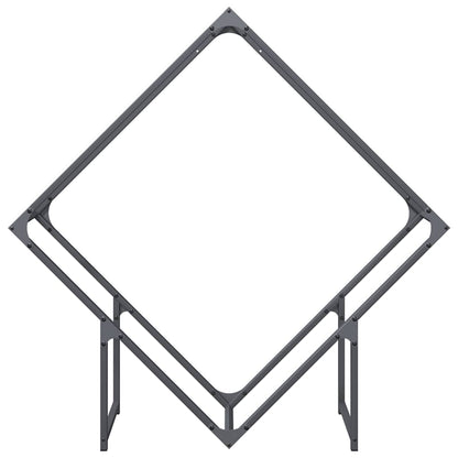 vidaXL Firewood Rack Anthracite 100x25x100 cm Cold-rolled steel