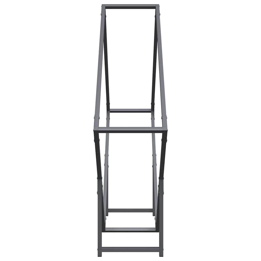 vidaXL Firewood Rack Anthracite 100x25x100 cm Cold-rolled steel