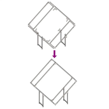 vidaXL Firewood Rack Anthracite 100x25x100 cm Cold-rolled steel