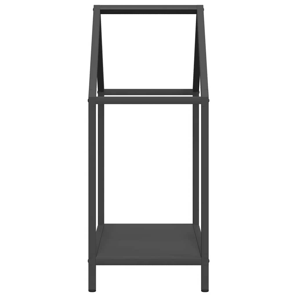 vidaXL Firewood Rack Black 40x25x60 cm Cold-rolled steel