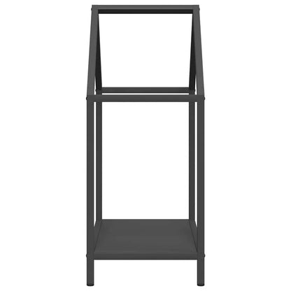 vidaXL Firewood Rack Black 40x25x60 cm Cold-rolled steel