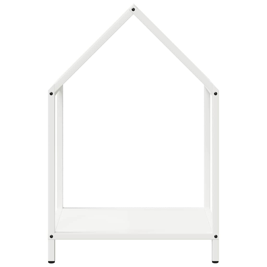vidaXL Firewood Rack White 40x25x60 cm Cold-rolled steel
