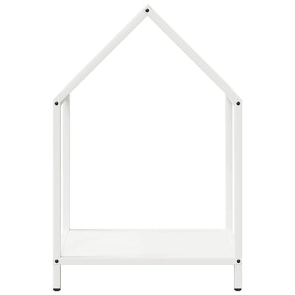 vidaXL Firewood Rack White 40x25x60 cm Cold-rolled steel