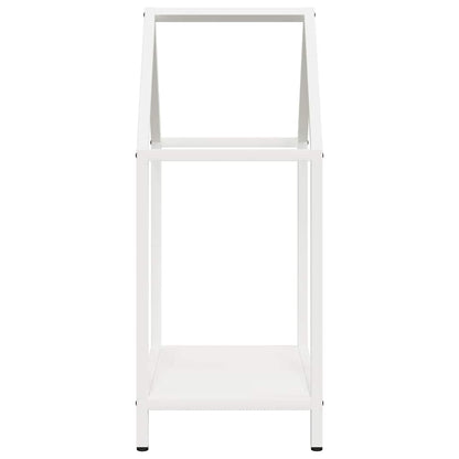 vidaXL Firewood Rack White 40x25x60 cm Cold-rolled steel