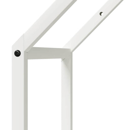 vidaXL Firewood Rack White 40x25x60 cm Cold-rolled steel