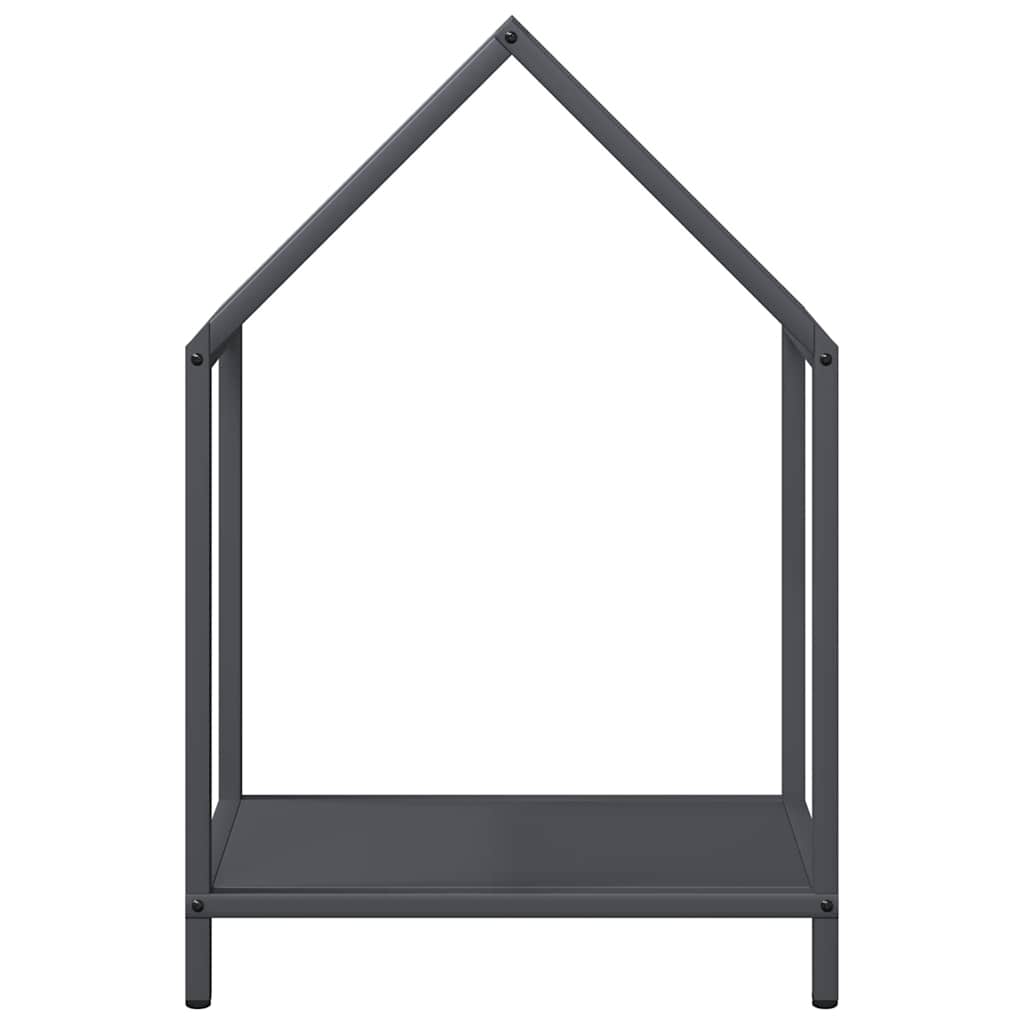 vidaXL Firewood Rack Anthracite 40x25x60 cm Cold-rolled steel