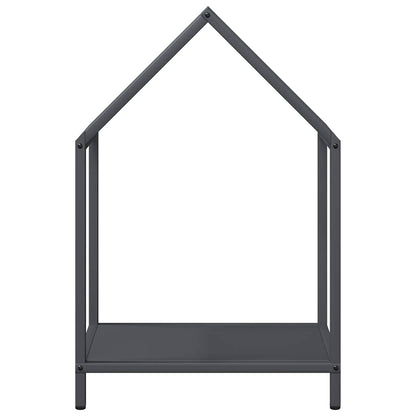 vidaXL Firewood Rack Anthracite 40x25x60 cm Cold-rolled steel