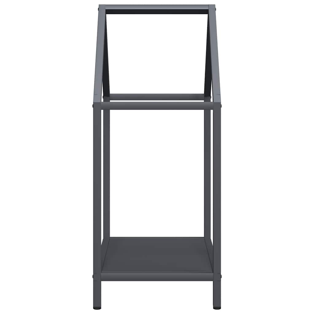vidaXL Firewood Rack Anthracite 40x25x60 cm Cold-rolled steel
