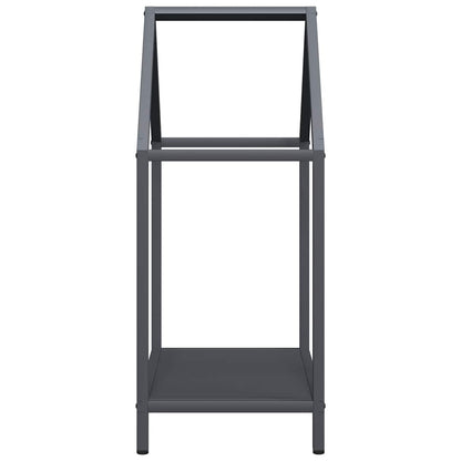 vidaXL Firewood Rack Anthracite 40x25x60 cm Cold-rolled steel