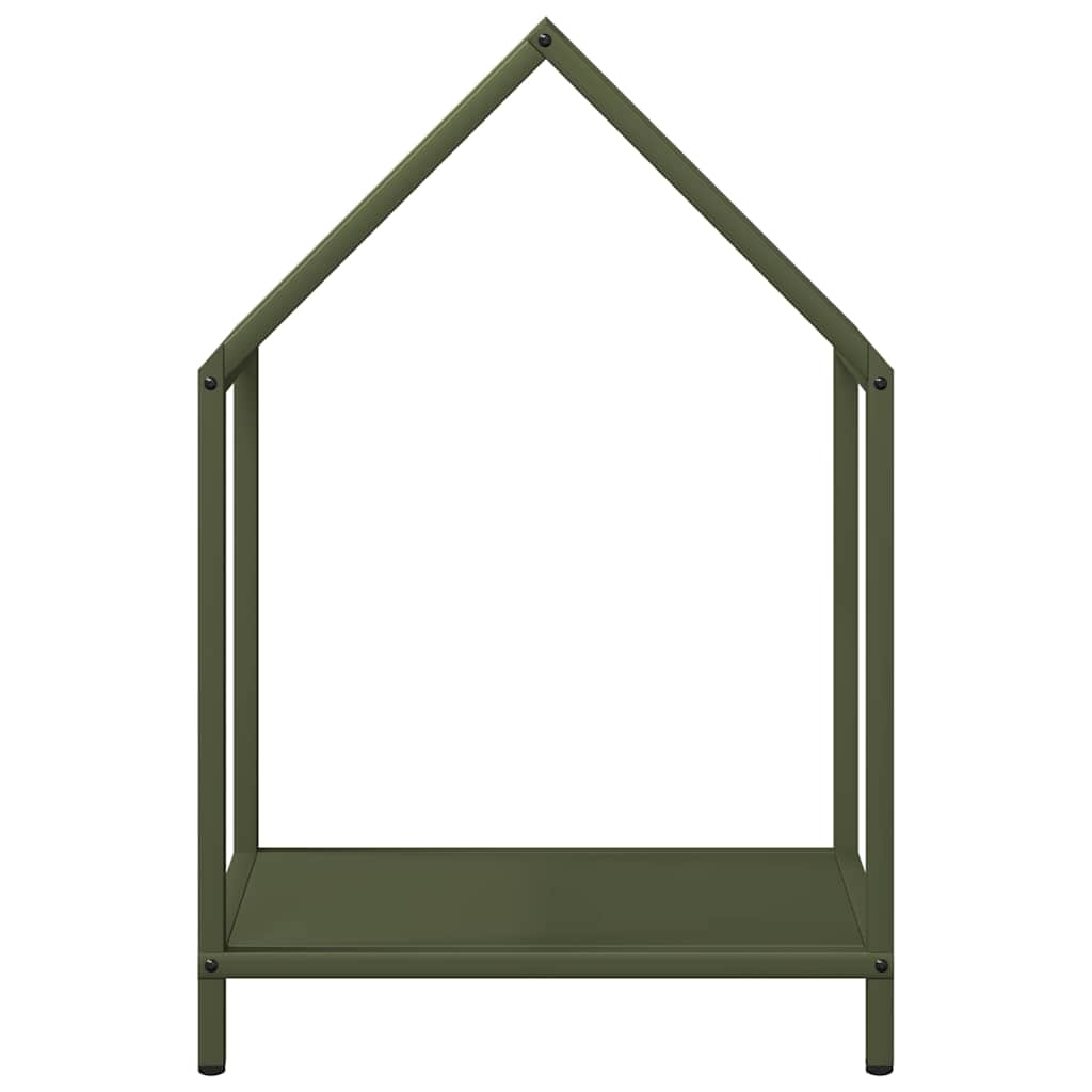 vidaXL Firewood Rack Olive Green 40x25x60 cm Cold-rolled steel