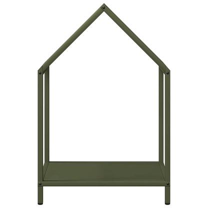 vidaXL Firewood Rack Olive Green 40x25x60 cm Cold-rolled steel