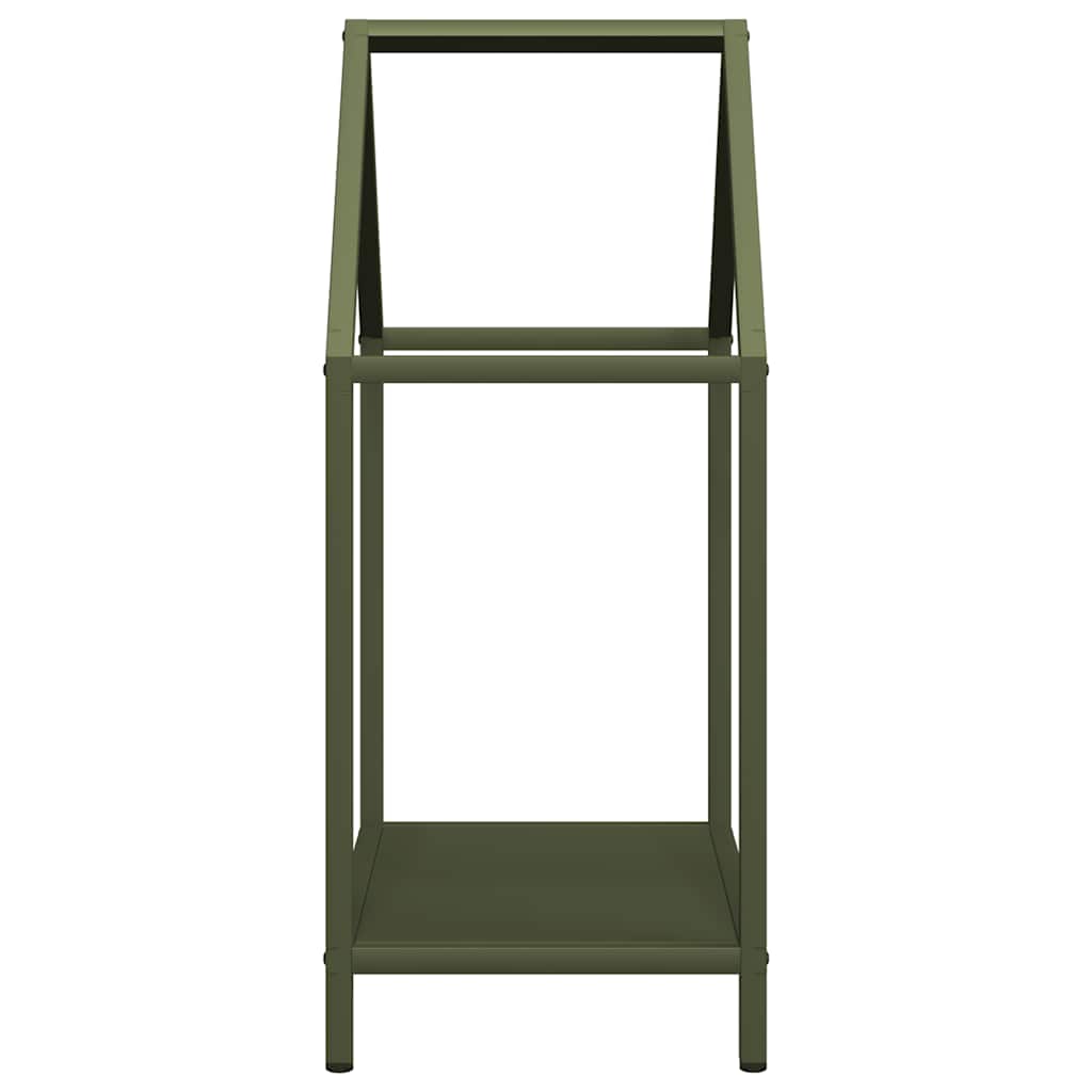 vidaXL Firewood Rack Olive Green 40x25x60 cm Cold-rolled steel